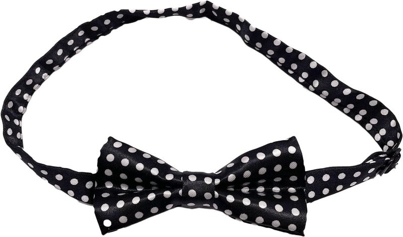 Sun-Trade Child Kids Clip-on Dot Suspenders Elastic Y-Shape Adjustable with Clips and Bow Tie Set for Boys and Girls - Image 4